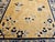 Vintage Chinese Art Deco Rug, Hand-Knotted Wool, Tan & Blue, 1900s, 4' x 7' For Sale - Image 11 of 14