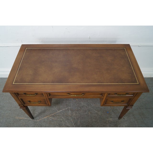 Hekman Vintage Regency Style Leather Top Writing Desk Chairish