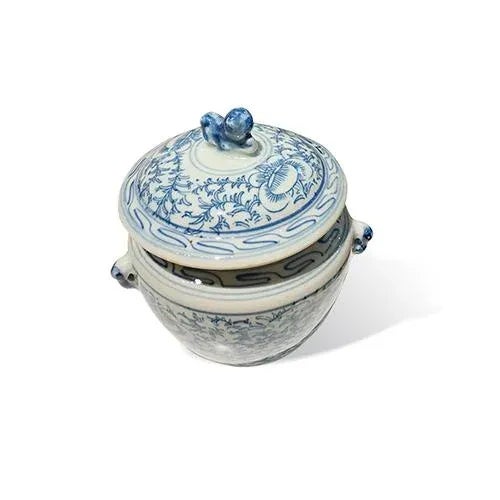 Chinese 1980s' Asian Little Jar With Lid For Sale - Image 3 of 5