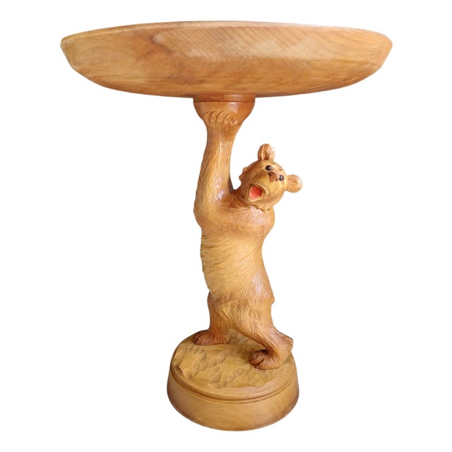 Black Forest Bear Fruit Bowl, 1950s For Sale