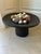 Vintage Black Cerused Wood Low Table With Brass Accents For Sale - Image 11 of 11