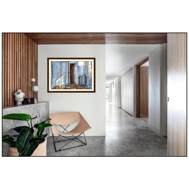Message us to inquire about custom framing options! (Included for free with every purchase) The artwork here, "Blue Powder...