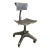 Mid 20th Century Industrial Steel Burroughs Adjustable Posture Office Chair For Sale