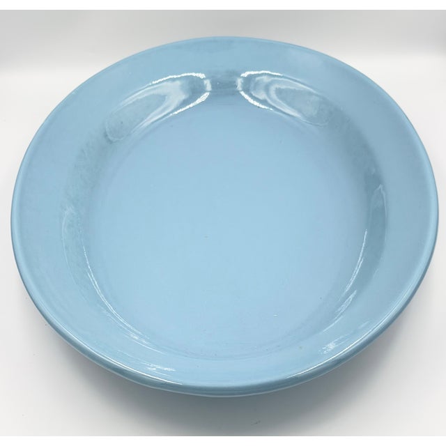 Metlox Manufacturing Company 1930s Metlox Poppytrail "Early California" Pottery 200 Series Deep Serving Platter For Sale - Image 4 of 5