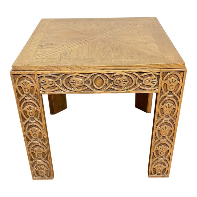 Ej Victor Boho Chic Rustic Farmhouse Style Side or End Table For Sale
