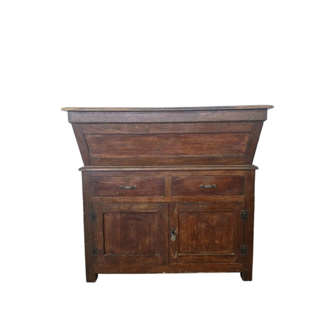Brown Tuscan Bread Cupboard, 1890s For Sale - Image 8 of 8