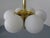 Metal Sputnik Brass and Glass Ceiling Chandelier from Kaiser Idell / Kaiser Leuchten, Germany, 1960s For Sale - Image 7 of 18