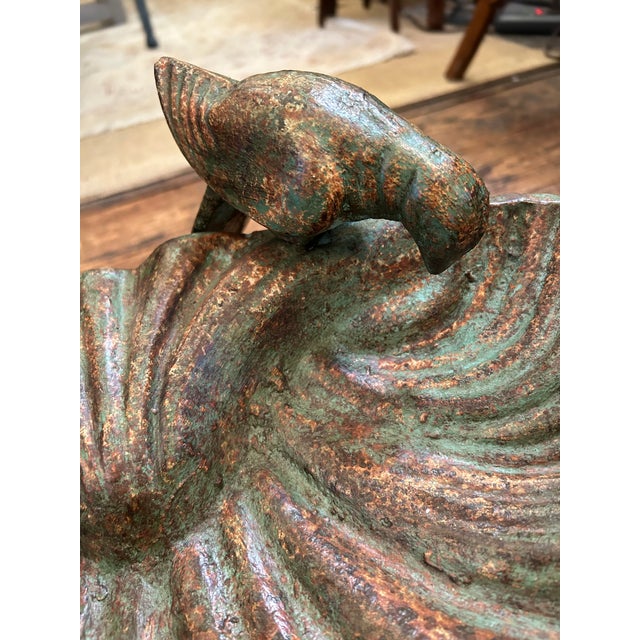 Verigris Garden Birdbath Ornament For Sale - Image 4 of 15