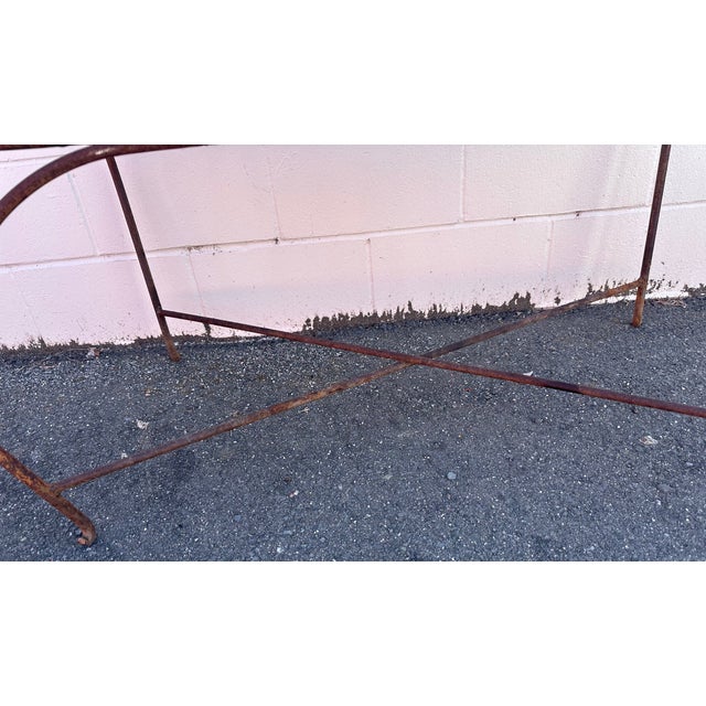 1980s John Risley Style Inspired Man and Woman Pop Art Iron Bench For Sale - Image 9 of 18