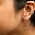 Haus of Brilliance 10K White Gold 1/10 Cttw Diamond 'U' Initial Stud Earring For Sale - Image 4 of 5