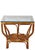 Brown Pr. Mid Century Bamboo and Glass End Side Tables After Frankl For Sale - Image 8 of 12