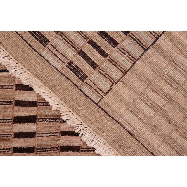 Tan Bohemian Gabbeh Beige/Tan Wool Rug - 5'10'' X 8'6'' For Sale - Image 8 of 10