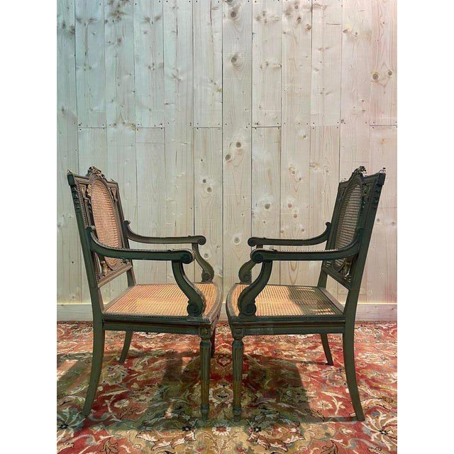 Artist: None Period: 19th century Style: Louis 16th, Directory Condition: Perfect condition Material: Solid wood Length:...