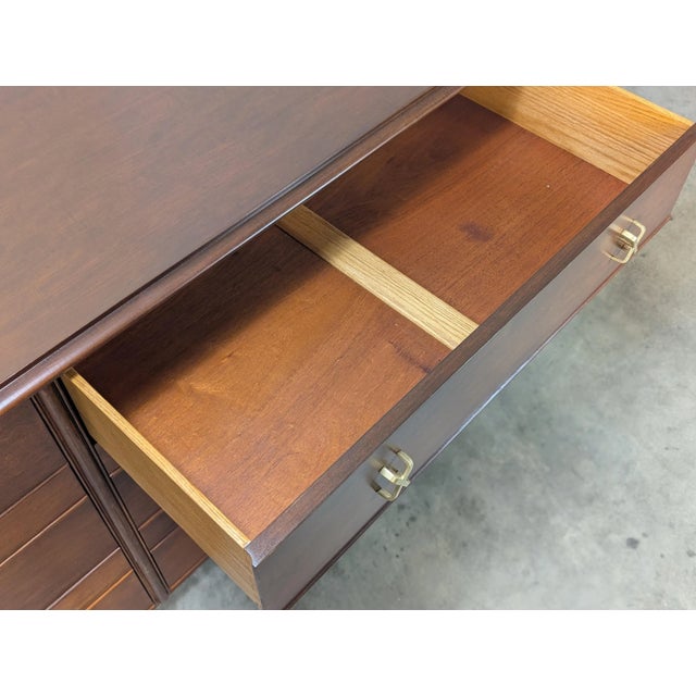 Mid Century Modern Walnut Dresser by Paul Frankl for Johnson Furniture, C1950s For Sale - Image 10 of 18