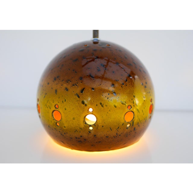 Vintage Enameled Pendant Lamp from Hustadt Leuchten, 1960s For Sale - Image 9 of 15