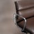 Brown Eames Soft Pad Management Chair by Herman Miller in Chocolate Brown Leather & Polished Aluminum For Sale - Image 8 of 11