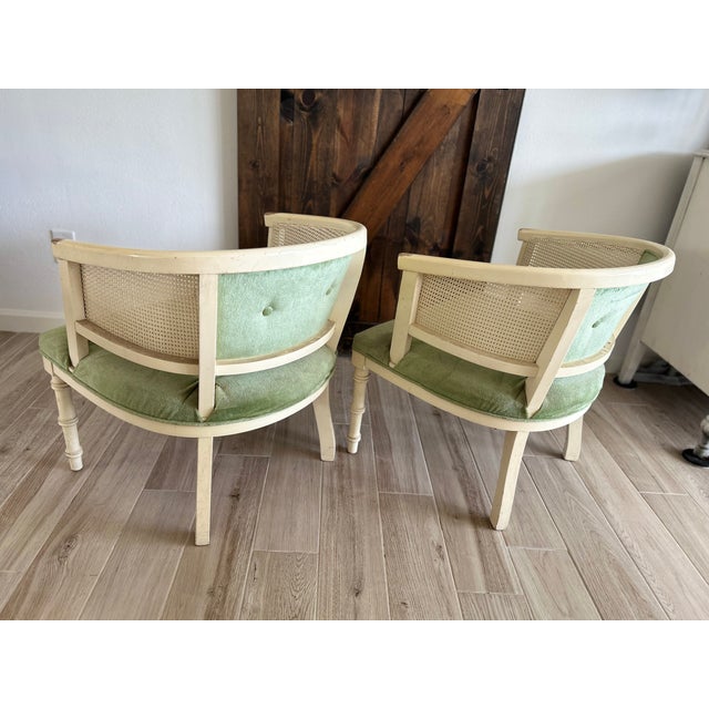 Palm Beach Collection - Barrel Back Side Chairs - A Pair For Sale - Image 10 of 11