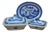 Antique Chinese Export Canton Blue White Serving Platter & Vegetable Tureens For Sale
