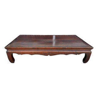 Antique Low Profile Chinese Coffee Table For Sale