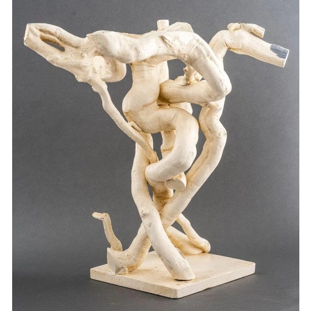 White Modern Painted Bentwood Sculptural Table Base For Sale - Image 8 of 11