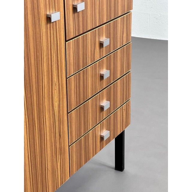 Vintage Wardrobe attributed to Pierre Guariche for Meurop, 1960s For Sale - Image 5 of 10