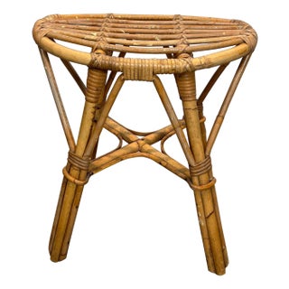 Round umbrella stand in lucite and brass. French work. Circa 1970 For Sale