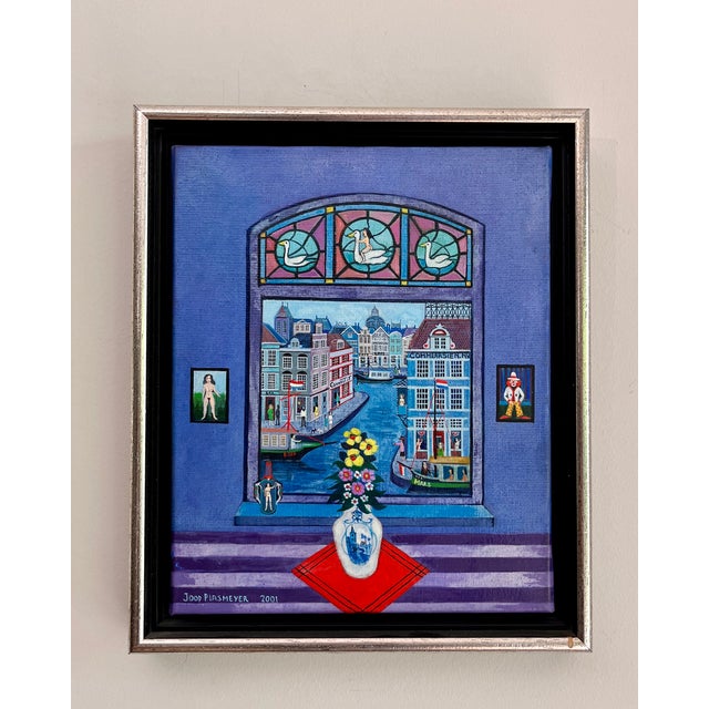 This work is in excellent condition. Joop Plasmeijer (born 1942) is a Dutch self-taught painter associated with Naïve...