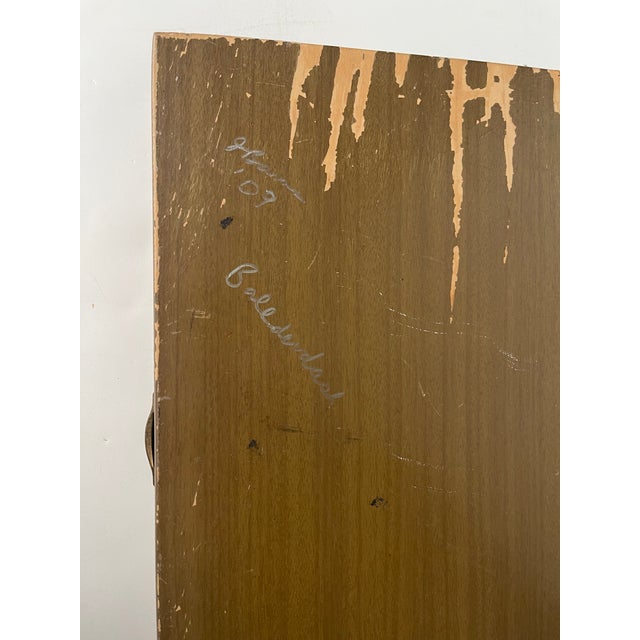 Brown Vintage Outsider Brutalist Art Digned - Signed verso and dated 2010 For Sale - Image 8 of 9