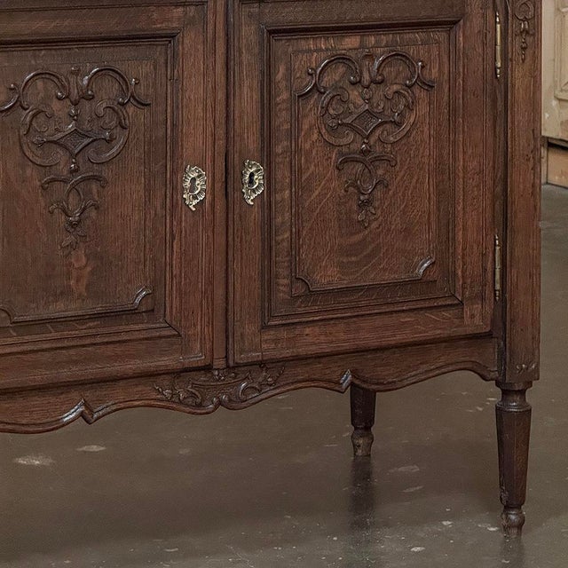 19th Century Liègeoise Louis XVI Style Solid Oak Secrétaire For Sale - Image 10 of 18