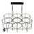Vintage 6-Bottle Rack in Chrome-Plated Steel and Wood from Zack, 1980s For Sale