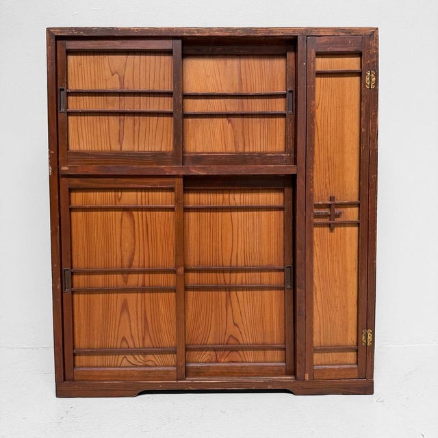 Vintage Japanese Storage Cabinet with Sliding Doors, 1960s For Sale - Image 11 of 11