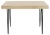 Modern Michelle Retro Mid Wood Coffee Table in Light Oak & Black For Sale - Image 3 of 8
