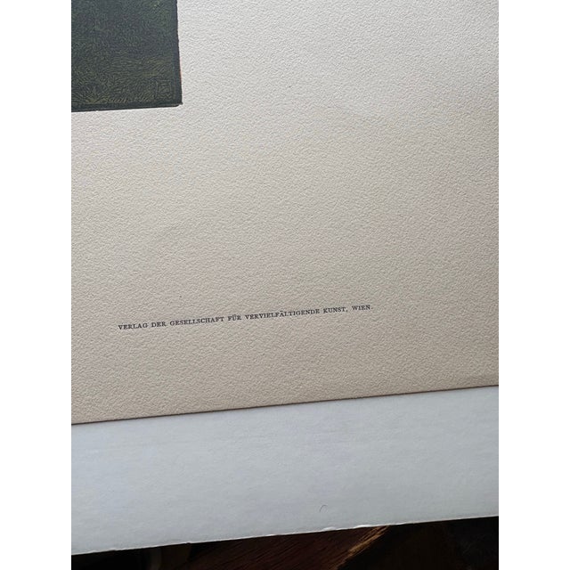 Early 20th Century Adolf Zdrazila Small Lake Color Woodcut Print /Paper 25 X 29,5 Cm Monogrammed in the Plate For Sale In New York - Image 6 of 6