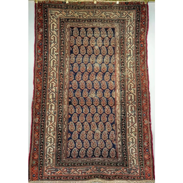 Early 20th Century Antique Persian Malayer Rug With Allover Paisley, Early 20th Century For Sale - Image 5 of 5