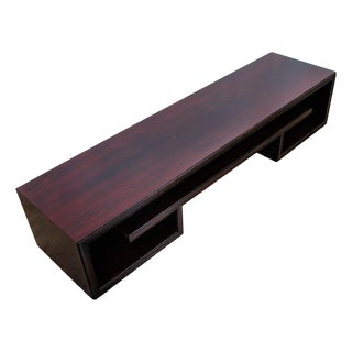 1940s Mid Century Modern Console Table Rosewood Entryway Paul Frankl Johnson Coffee For Sale