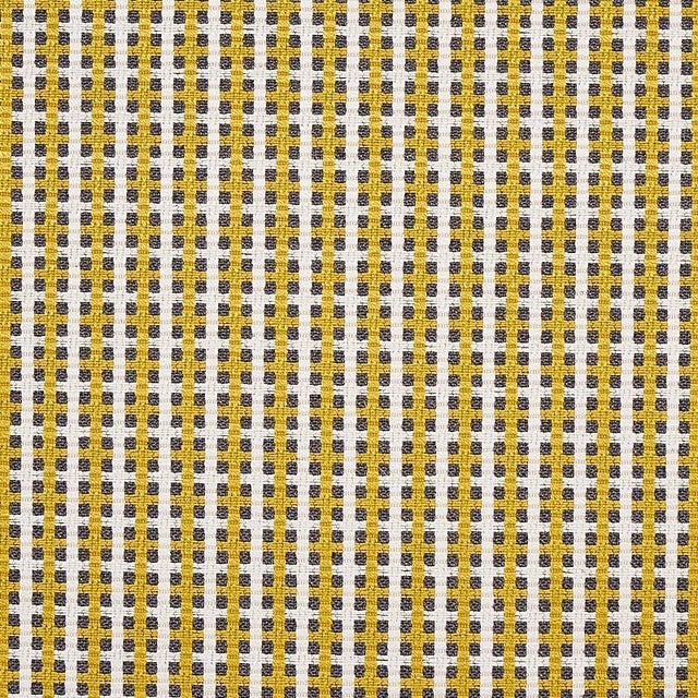 Sample - Schumacher Crosstown Fabric in Citron For Sale