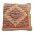 Arteverk Handwoven Afghan Kilim Pillow — Red & Blue Diamond Lattice For Sale