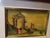 This is a luminous oil-on-copper painting depicting an atmospheric Italian coastal ruin scene, likely inspired by the...