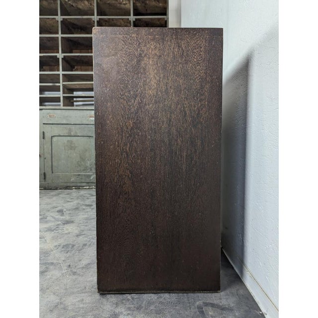 Wood Vintage Filing Cabinet in Wood For Sale - Image 7 of 8