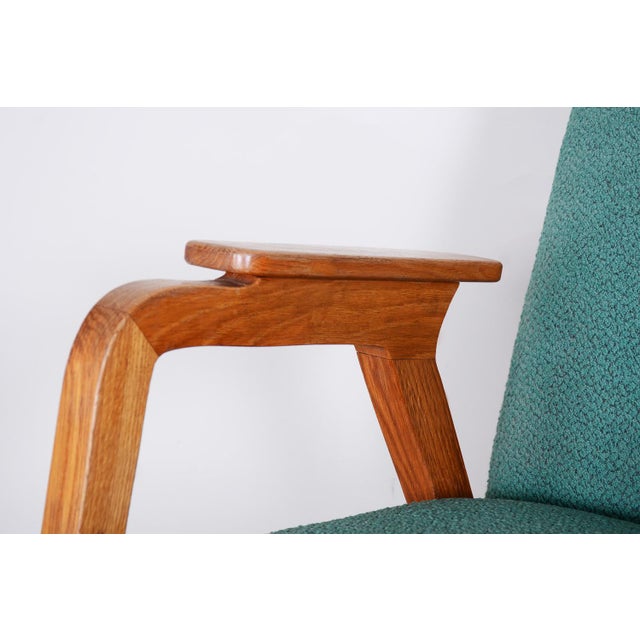 Art Deco Armchair in Beech, 1940s For Sale - Image 3 of 9