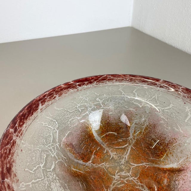 Red Baushaus Art Deco German Red Glass Bowl by Karl Wiedmann for WMF Ikora, 1930s For Sale - Image 8 of 18