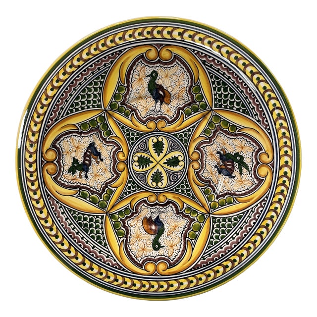 Coimbra Ceramic - Hand Painted Portuguese Plate 5 For Sale