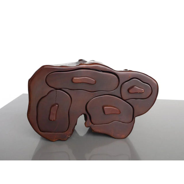 Wood French Wooden Jewellery Box by Le Jardin D'Eden, 1970s For Sale - Image 7 of 7