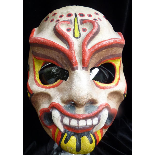 This striking trio of hand-painted Demon Masks represents a rare opportunity to own a curated set of performance artifacts...