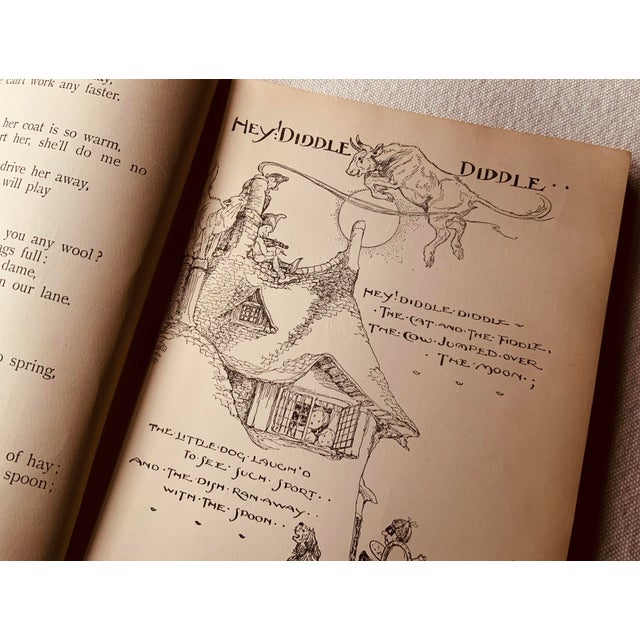 Antique the Old Mother Goose Nursery Rhyme Book For Sale - Image 9 of 16