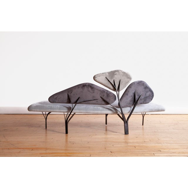 Borghese sofa by Noé Duchaufour Lawrance. Designed in 2018 and Inspired by the stone pines of the Villa Borghese in Roma....