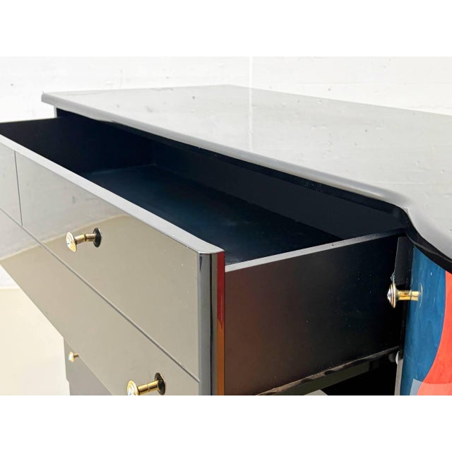 Vintage Chest of Drawers with Mirror by Carlo Malnati, 1980s For Sale - Image 11 of 15