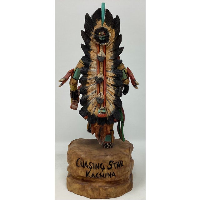 Native American Native American Hopi Chasing Star Katsina Doll by Milton Howard (B. 1964) For Sale - Image 3 of 5