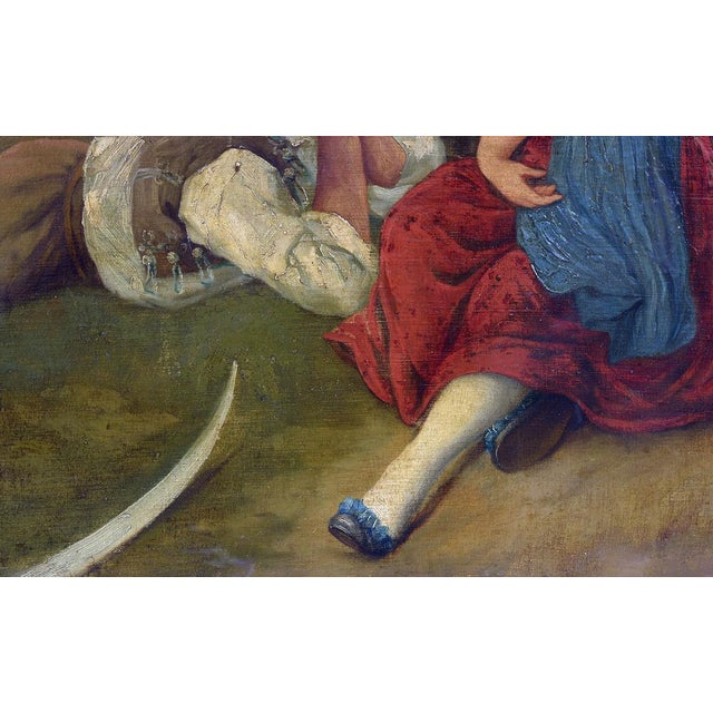 E. De Blasi, Romantic Scene, Early 1900s, Oil on Canvas For Sale - Image 5 of 8