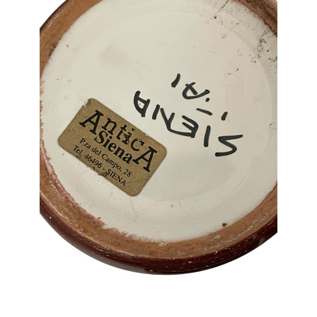 Vintage Antica Siena Italian Pottery Black White Deer Cups or Vases - Set of 4 For Sale In San Francisco - Image 6 of 6